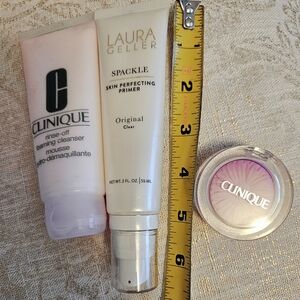Clinique x 2 plus FULL SZ Laura Geller Spackle(Lot of 3)